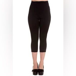 Hell Bunny Vixen Tina capris black size M
